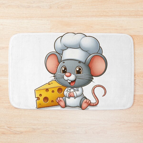 Item preview, mouse eating cheese wearing chef costume designed and sold by MzulhilmiZam.