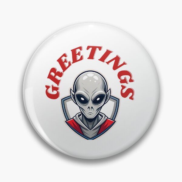 Item preview, Extra-terrestrial Hello - Alien Greeting designed and sold by artlife709.