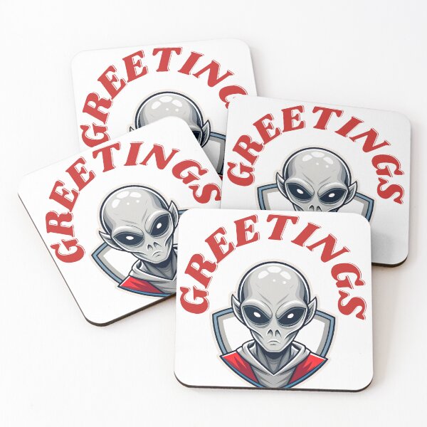 Item preview, Extra-terrestrial Hello - Alien Greeting designed and sold by artlife709.