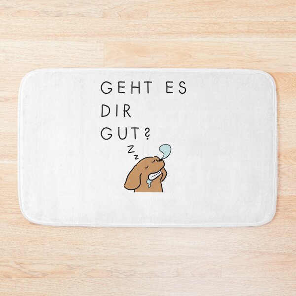 Artikelvorschau, Geht es dir gut? | Check-in-Design | Hundeillustration entworfen und verkauft von RM-Journey.