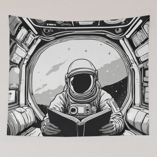 Item preview, Astronaut Reading a Book in Space: A Journey of the Mind designed and sold by The-Lerach.