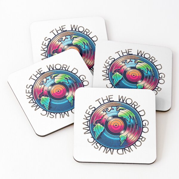 Item preview, "Music Makes the World Go Round" - Vinyl Globe Design Concept designed and sold by CraftedConcepts.
