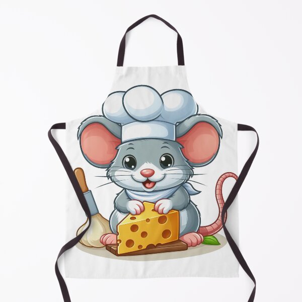 Item preview, mouse eating cheese wearing chef costume designed and sold by MzulhilmiZam.