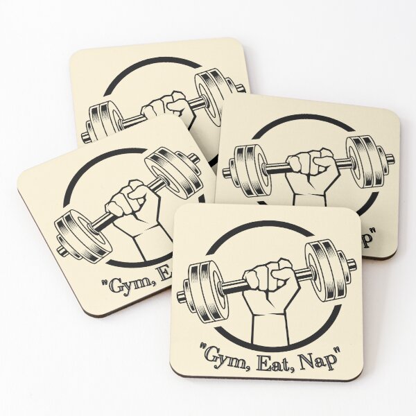 Item preview, Gym Eat Nap Fitmess meme designed and sold by digitalswarna.