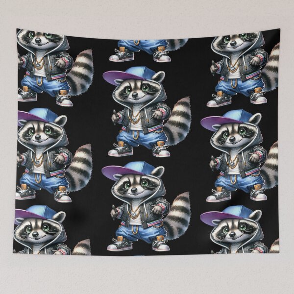 Item preview, Raccon Hip Hop designed and sold by 93-Store.