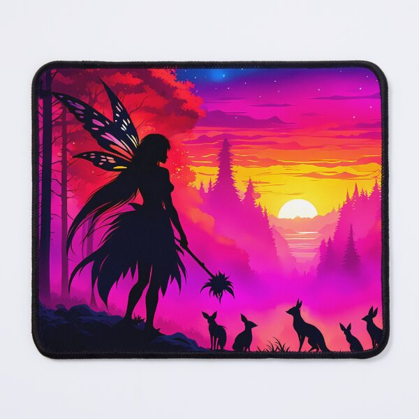 Item preview, Dark Fairies Against a Fantasy Forest Sunset, Ai Generated Art  designed and sold by ACC .