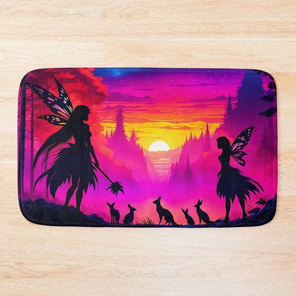 Item preview, Dark Fairies Against a Fantasy Forest Sunset, Ai Generated Art  designed and sold by ACC .