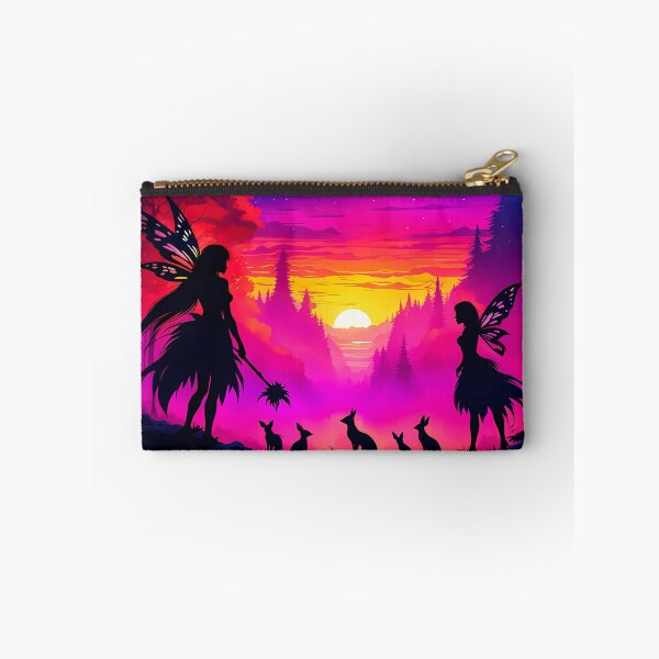 Item preview, Dark Fairies Against a Fantasy Forest Sunset, Ai Generated Art  designed and sold by ACC .