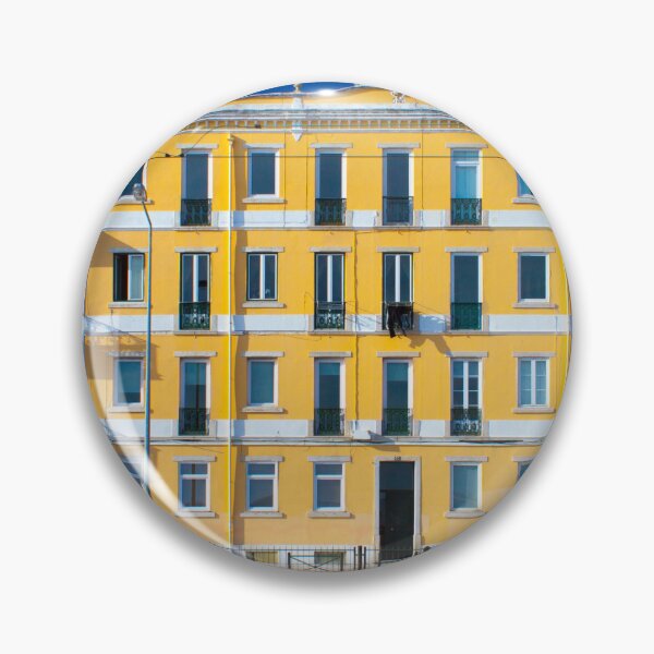 Item preview, yellow facade. Alçado Amarelo. Cruz Quebrada. Dafundo designed and sold by Tereza Pilar  Art.