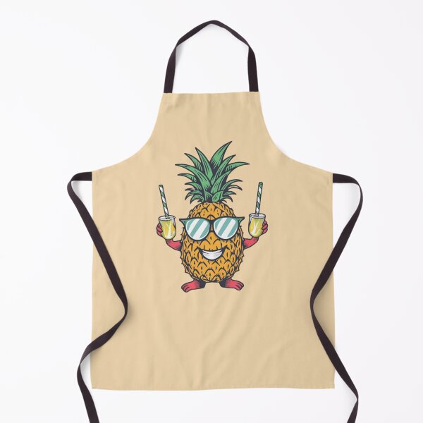Item preview, Funny Smiling Pineapple In Sunglasses Holding Two Lemonades designed and sold by M R Design.