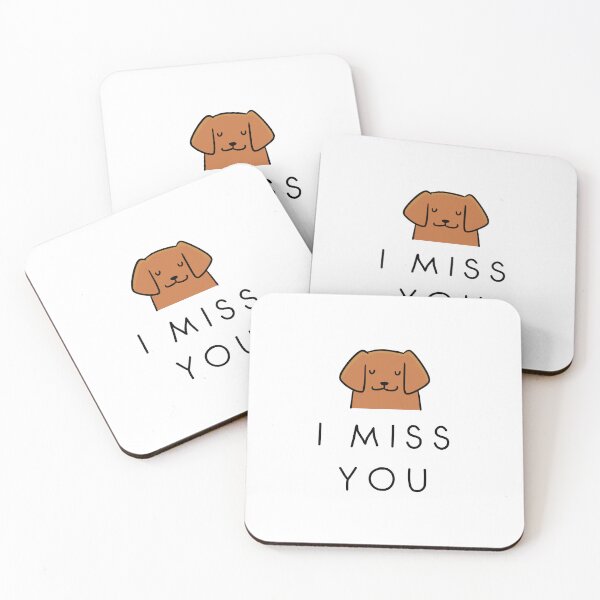 Item preview, I miss you | Dog Design Illustration designed and sold by RM-Journey.
