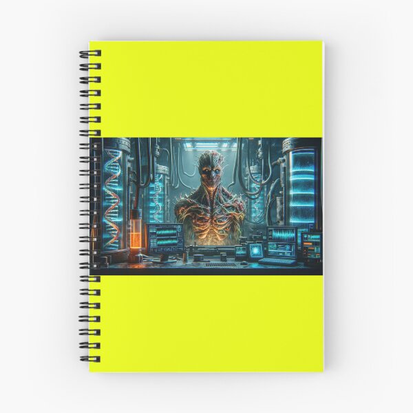 Item preview, - In a shadowy, advanced genetic modification lab, a horror entity with a patchwork of mutated features looms. Surrounded by gene sequencing machines  designed and sold by quantum X.