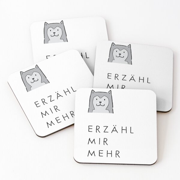 Item preview, Erzähl mir mehr - Curiosity Conversation Starter Design | Dog Design Illustration designed and sold by RM-Journey.