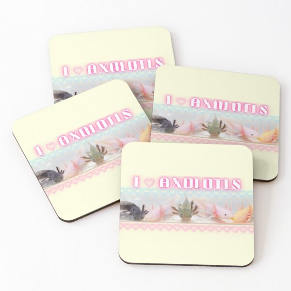 Item preview, cute axolotls designed and sold by TheKewtestEVER.