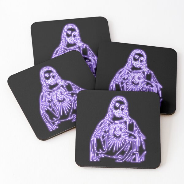Item preview, Sacred Heart of Jesus Christ - violet neon designed and sold by lachataigne.