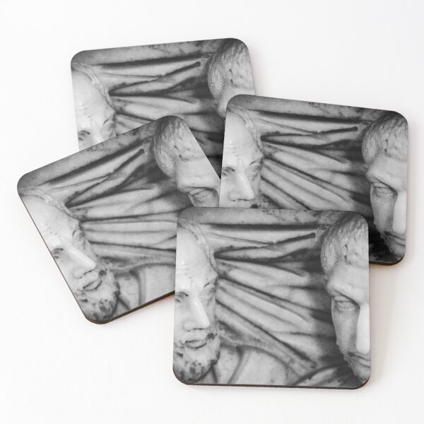 Item preview, Marble Sculpture Faces Cordoba Black and White designed and sold by eddiebarronshop.