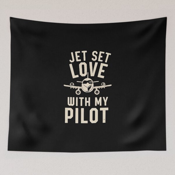 Item preview, Jet Set Love With My Pilot Pilot Wife designed and sold by DomTeesHaven.