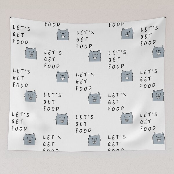 Item preview, Let’s get food | Dog Design Illustration designed and sold by RM-Journey.