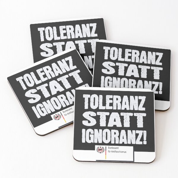 Item preview, Tolerance instead of ignorance! Federal Office for Antifascism! designed and sold by Dunkelflaute.