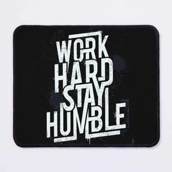 Item preview, Work Hard, Stay Humble: Typographic White Design for Motivation designed and sold by DigitalGraphic1.