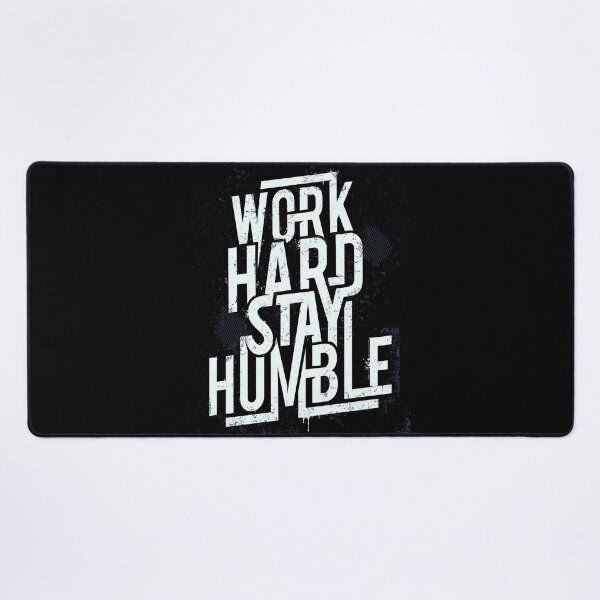 Item preview, Work Hard, Stay Humble: Typographic White Design for Motivation designed and sold by DigitalGraphic1.