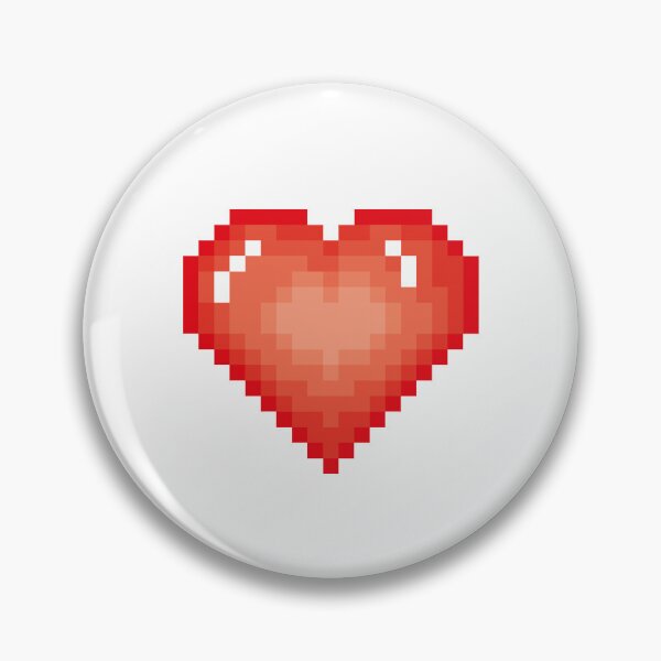 Artikelvorschau, Pixel-Herzfigur (weiß) für das PINit-Brettspiel entworfen und verkauft von D-Vogt-Grafik.