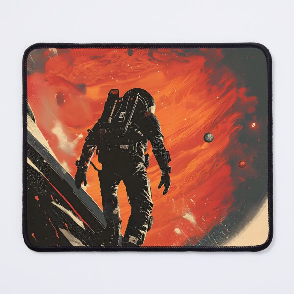 Item preview, Trouble at Space - Vintage Poster Style - Sci-Fi designed and sold by Fenay Designs.