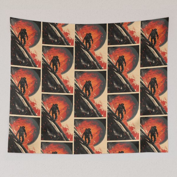 Item preview, Trouble at Space - Vintage Poster Style - Sci-Fi designed and sold by Fenay Designs.
