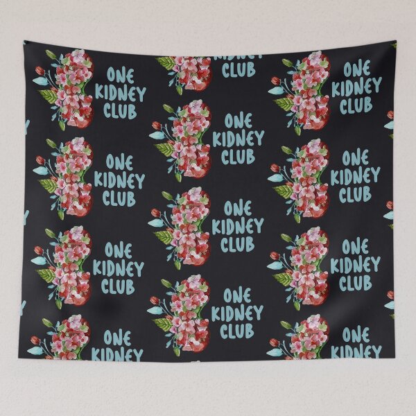 Item preview, One Kidney Club - Floral kidney Art designed and sold by EmeraldeaArt.