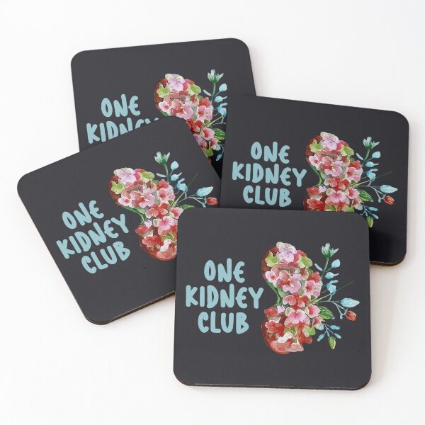 Item preview, One Kidney Club - Floral kidney Artwork designed and sold by EmeraldeaArt.