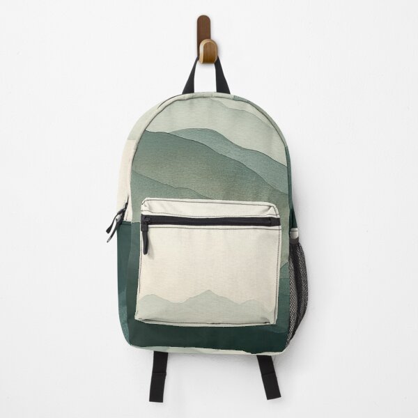 Item preview, Watercolor Mountains in Forest Green designed and sold by StudioMokome.