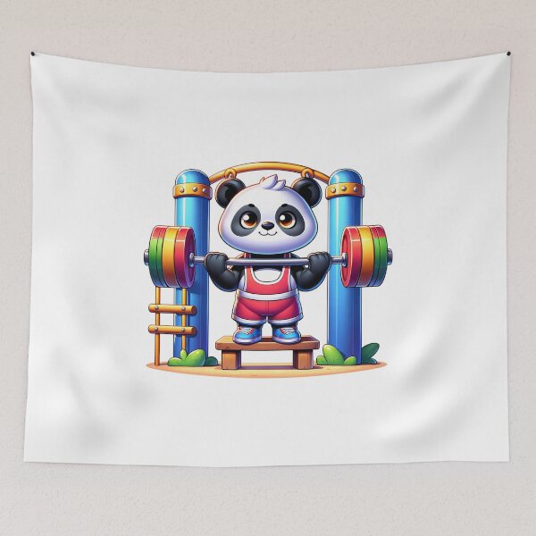 Item preview, Panda power lifter designed and sold by TinyTailsGalery.