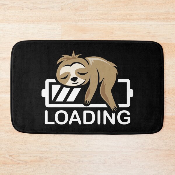 Item preview, Sloth funny loading sleep relax motivation symbol comic cartoon designed and sold by AndreMi.