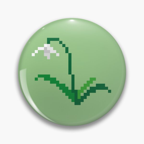 Artikelvorschau, Pixel-Schneeglöckchen-Figur (grün) für das PINit-Brettspiel entworfen und verkauft von D-Vogt-Grafik.