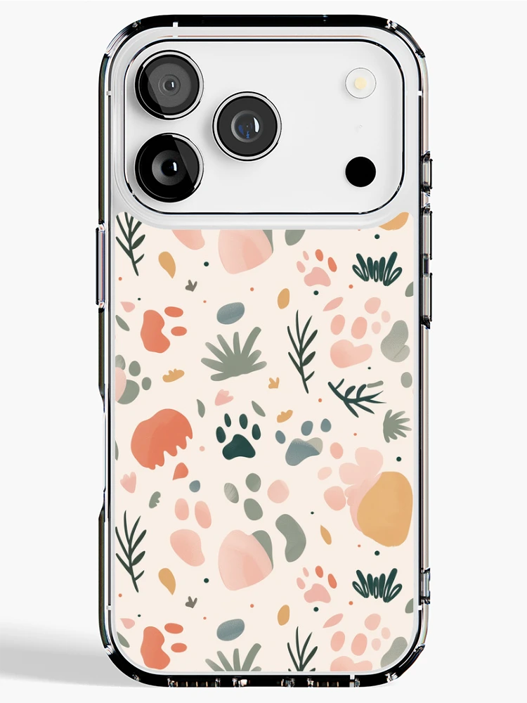 Thumbnail 1 of 5, iPhone Case, Cat footprints pattern designed and sold by TrPatternLab.