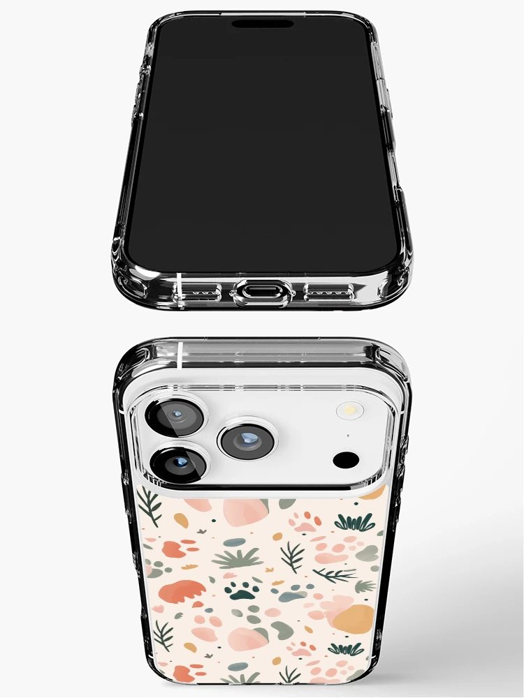 Thumbnail 3 of 5, iPhone Case, Cat footprints pattern designed and sold by TrPatternLab.