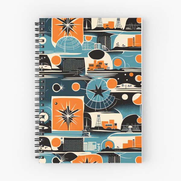 Item preview, Atomic Orange and blue designed and sold by Joanne Walsh.