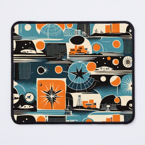 Item preview, Atomic Orange and blue designed and sold by Joanne Walsh.