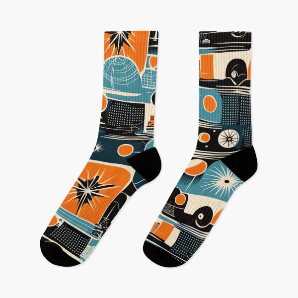 Item preview, Atomic Orange and blue designed and sold by Joanne Walsh.