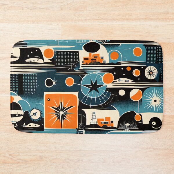 Item preview, Atomic Orange and blue designed and sold by Joanne Walsh.