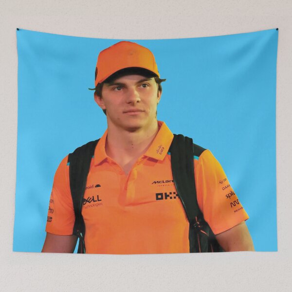 Item preview, Oscar Piastri F1 Driver with Backpack Norris Teammate designed and sold by FormulaGTee1.