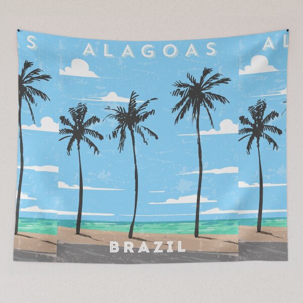 Item preview, Alagoas, Brazil — Retro travel minimalist poster designed and sold by GreekTavern1979.