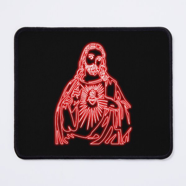 Item preview, Sacred Heart of Jesus Christ - red neon designed and sold by lachataigne.