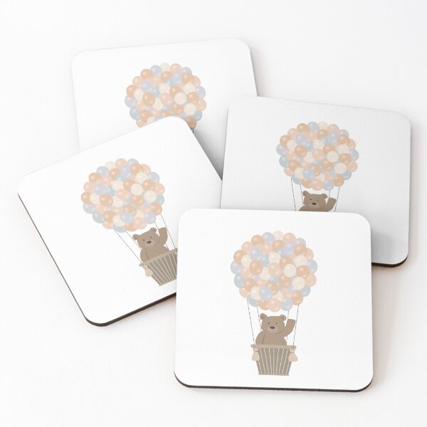 Item preview, Cute Bear Hot Air Balloons Gender Neutral designed and sold by idovedesign.