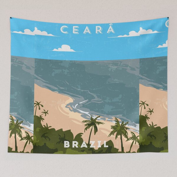 Item preview, Ceara, Brazil — Retro travel minimalist poster designed and sold by GreekTavern1979.