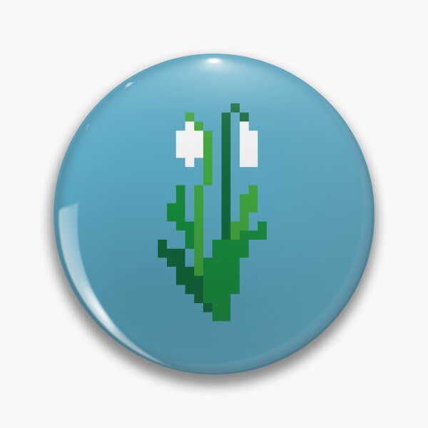 Artikelvorschau, Pixel-Schneeglöckchen-Figur (blau) für das PINit-Brettspiel entworfen und verkauft von D-Vogt-Grafik.