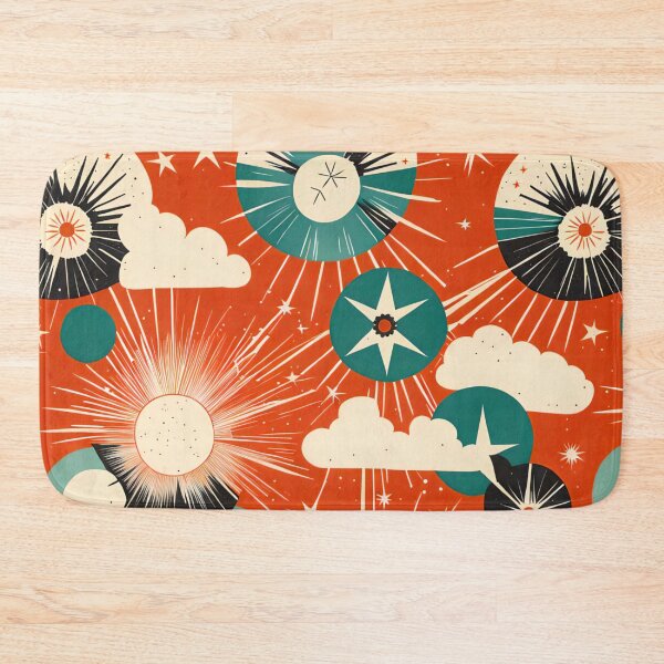 Item preview, Atomic red and teal designed and sold by Joanne Walsh.