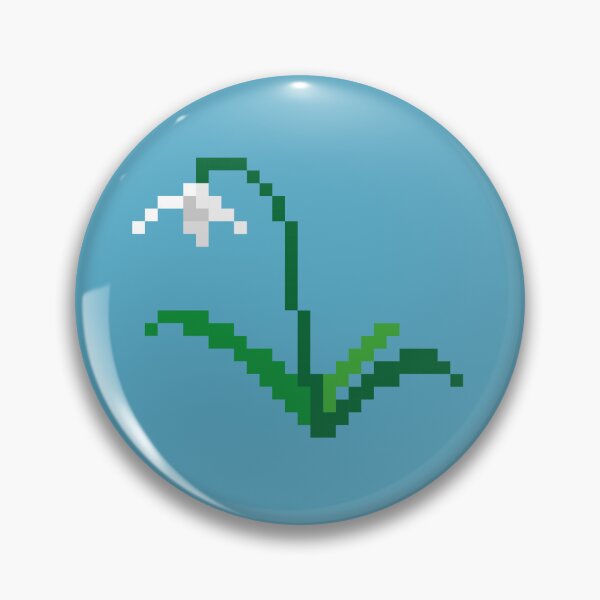 Artikelvorschau, Pixel-Schneeglöckchen-Figur (blau) für das PINit-Brettspiel entworfen und verkauft von D-Vogt-Grafik.