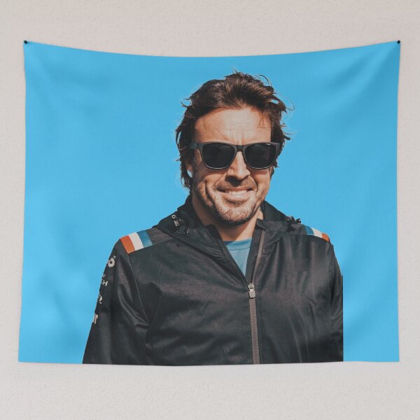 Item preview, Fernando F1 Driver Smiling Face Aston Martin F1 Team driver Alpine designed and sold by FormulaGTee1.