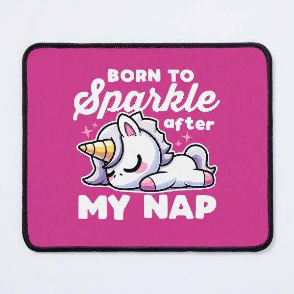 Item preview, Born To Sparkle Kawaii Unicorn designed and sold by DetourShirts.